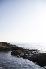 View of Enoshima Island From the Observation Deck at Samuel cocking garden - Kamakura, Japan