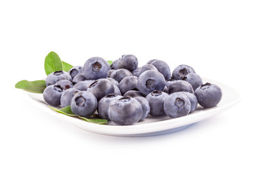 Bilberry isolated on a white background cutout