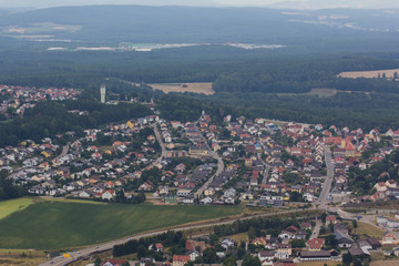 Naklejka premium aerial view of Wackersdorf