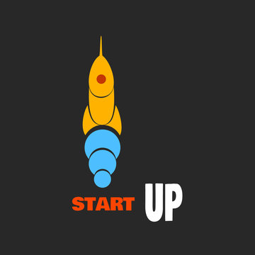 Rocket - a symbol of the beginning of business