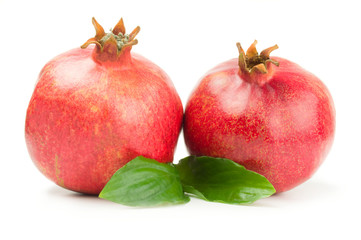 Delicious pomegranate isolated on a white background cutout