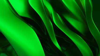 Panele Szklane Podświetlane  Zielone tło z ruchomą szmatką
