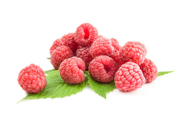 Raspberry Fruit isolated on a white background cutout