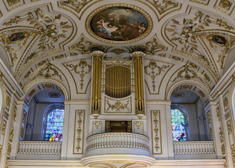 Fototapeta na wymiar Baroque Church Ceiling