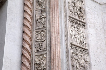 Cathedral Church Building Facade, Piazza Maggiore Square; Bologn