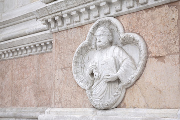 Cathedral Church Building Facade, Piazza Maggiore Square; Bologn