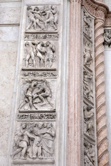 Cathedral Church Building Facade, Piazza Maggiore Square; Bologn