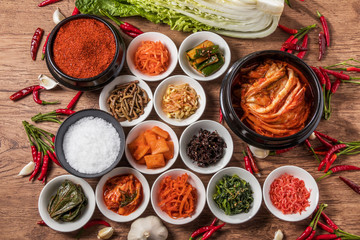 Fototapeta na wymiar キムチ　The kimchi that a Korean pickle is delicious