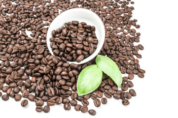 Coffee on a white background. Clipping path