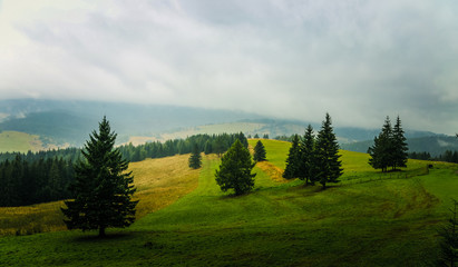 A beautiful Slovakian mountain scenery in Low Tatras