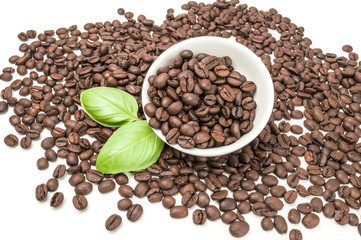 Brazilian coffee isolated on a white background cutout