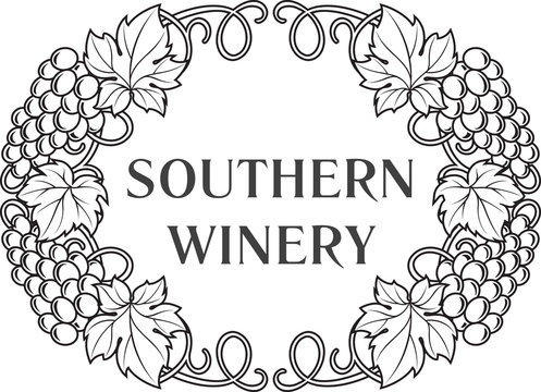 Wine theme decoration; wine winery logo template wine list.