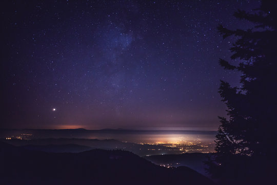 Night City from Mountains