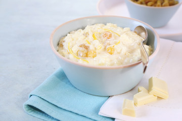 Dairy homemade rice pudding