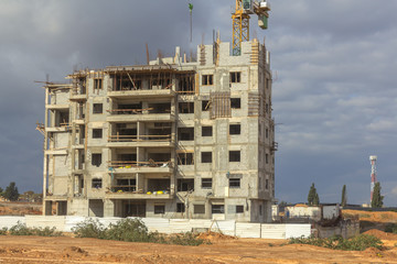 Construction of a residential area.