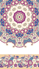 Round colorful mandala.