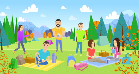 Obraz na płótnie Canvas Picnicking happy lifestyle park together.