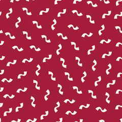 Abstract geometric  red memphis fashion design weave pattern