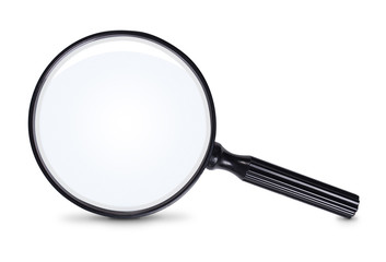 Magnifying Glass, Isolated On White Background
