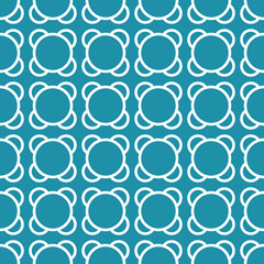 Abstract geometric blue deco art ornament pattern background
