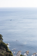 View of Enoshima Island From the Observation Deck at Samuel cocking garden - Kamakura, Japan