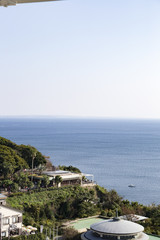 View of Enoshima Island From the Observation Deck at Samuel cocking garden - Kamakura, Japan