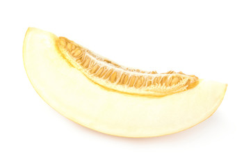 Orange cantaloupe melon isolated on a white background cutout