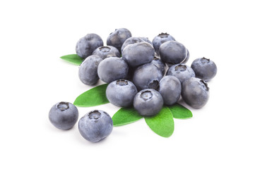 Fresh blueberry isolated on a white background cutout