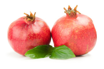Juicy pomegranate isolated on a white background cutout