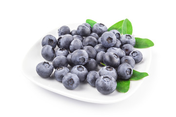 Huckleberry isolated on a white background cutout