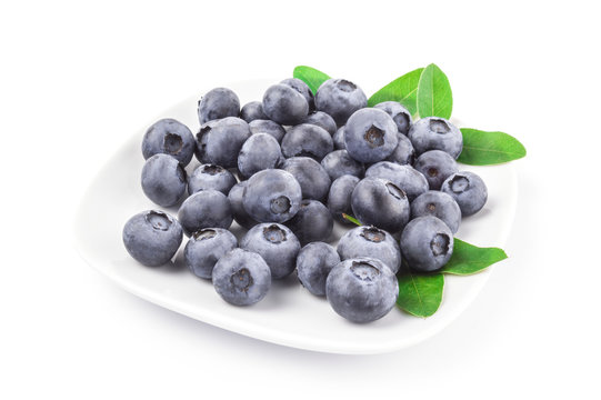 Huckleberry isolated on a white background cutout