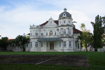 Old Heritage British Colonel Building ,George Town, Penang, Mala