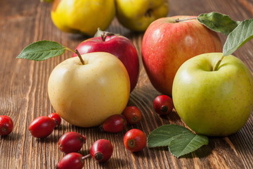 apple on table
