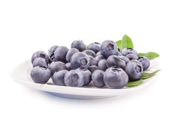 Whortleberry isolated on a white background cutout