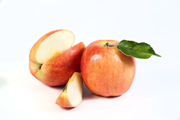 apple on white