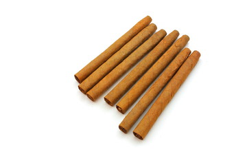 zigarren auf einem weissen hintergrund