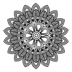 mandala art decorative icon vector illustration design
