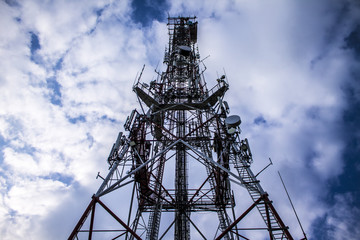 Radio transmitter view from the bottom
