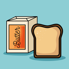 delicious breakfast ingredients icons vector illustration design
