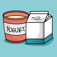 delicious breakfast ingredients icons vector illustration design