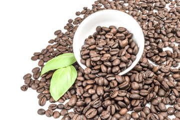 Coffee on a white background. Clipping path