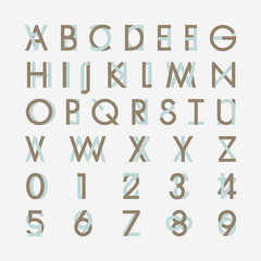 Alphabetic fonts and numbers