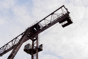 Part of the crane. Bottom view.