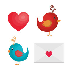 happy valentines day card vector illustration design