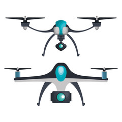 drone technology service icon vector illustration design