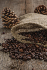 Coffee beans in bag