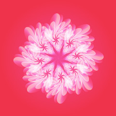 Abstract design element. Vector floral shape.