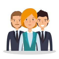 business people characters icon vector illustration design