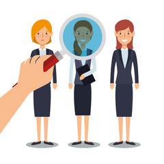 recruitment human resources icon vector illustration design