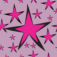 Seamless pattern with stars. Modern stylish texture.Geometric ti